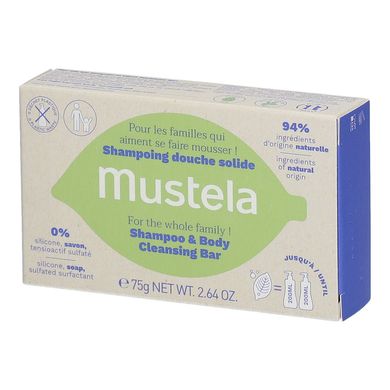 Твёрдый шампунь для детей Mustela Champú Sólido Cabello & Cuerpo 75 г - основное фото