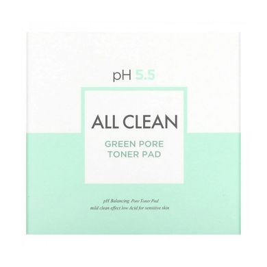 Заспокійливі педи для звуження пор Heimish All Clean Green Pore Toner Pad 75 шт - основне фото