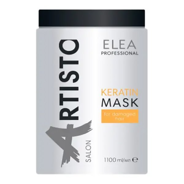 Реструктуризуюча маска для волосся Elea Professional Artisto Salon Keratin Mask For Damaged Hair 1100 мл - основне фото