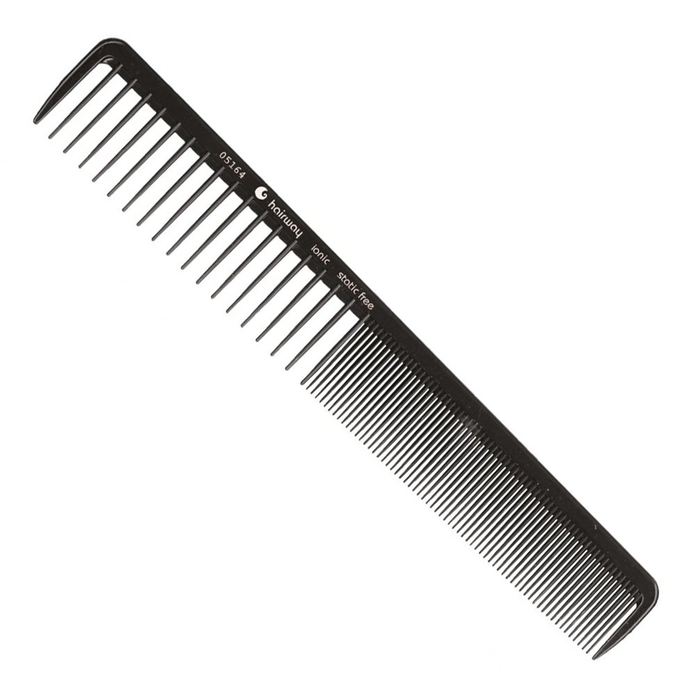 Чёрный ионный антистатичный гребешок Hairway Haircomb Ionic 05164 194 мм - основное фото