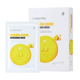 Тканевая маска с ниацинамидом MEDI-PEEL Vitamin Bomb Refreshing Mask 10 шт - основное фото