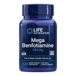 Бенфотиамин в капсулах Life Extension Mega Benfotiamine 250 mg 120 шт - основное фото