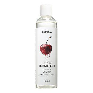Лубрикант на водной основе с ароматом вишни Satisfyer Juicy Lubricant Cheeky Cherry 300 мл - основное фото
