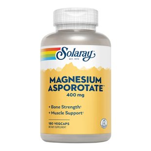 Магний аспортат в капсулах Solaray Magnesium Asporotate 400 mg 180 шт - основное фото