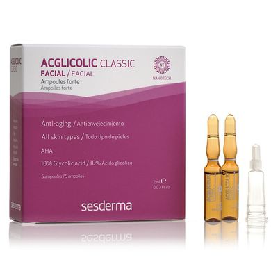 Ампули з гліколевою кислотою сильної дії Sesderma Acglicolic Classic Ampoules Forte 5x2 мл - основне фото