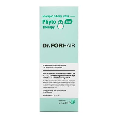 Дитячий фіто шампунь-гель для волосся та тіла Dr.FORHAIR Phyto Therapy Baby Shampoo & Body Wash 300 мл - основне фото