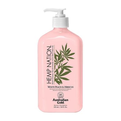 Зволожувальний лосьйон для продовження засмаги Australian Gold Hemp Nation White Peach & Hibiscus Tan Extender 535 мл - основне фото