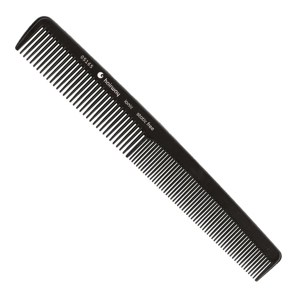 Чорний іонний антистатичний гребінець Hairway Haircomb Ionic 05165 175 мм - основне фото