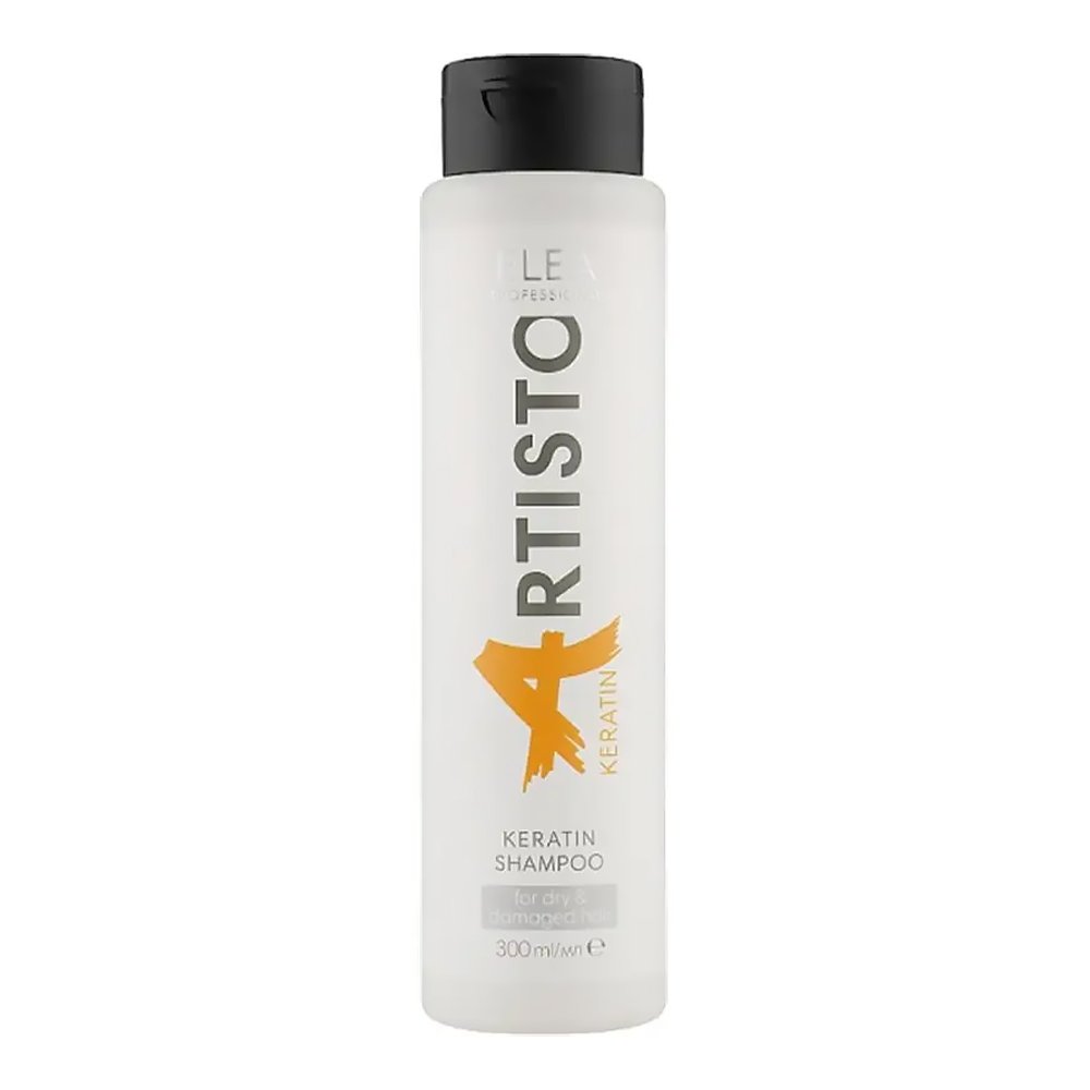 Восстанавливающий шампунь с кератином для сухих и повреждённых волос Elea Professional Artisto Keratin Shampoo 300 мл - основное фото