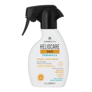 Детский солнцезащитный спрей для атопической кожи Cantabria Labs Heliocare 360º Pediatrics Atopic Lotion Spray SPF 50 250 мл - основное фото