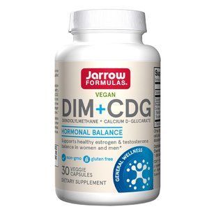 Дііндолілметан і Кальцій D-глюкарат Jarrow Formulas DIM + CDG 30 шт - основне фото