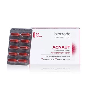 Витаминно-минеральный комплекс для жирной и проблемной кожи Biotrade Acne Out 30 шт - основное фото