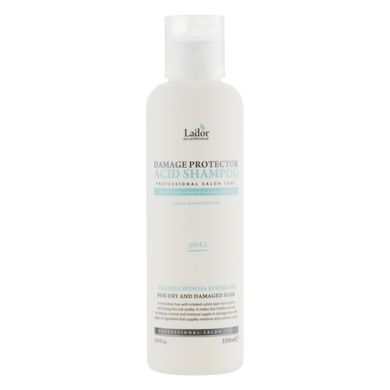 Безлужний шампунь для пошкодженого волосся La'dor Damage Protector Acid Shampoo 150 мл - основне фото