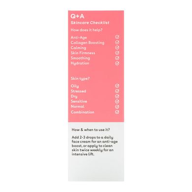 Сироватка для обличчя з колагеном Q+A Collagen Booster Serum 15 мл - основне фото