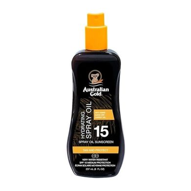 Водостойкий солнцезащитный спрей-масло Australian Gold Spray Oil Sunscreen Carrot Oil SPF 15 237 мл - основное фото