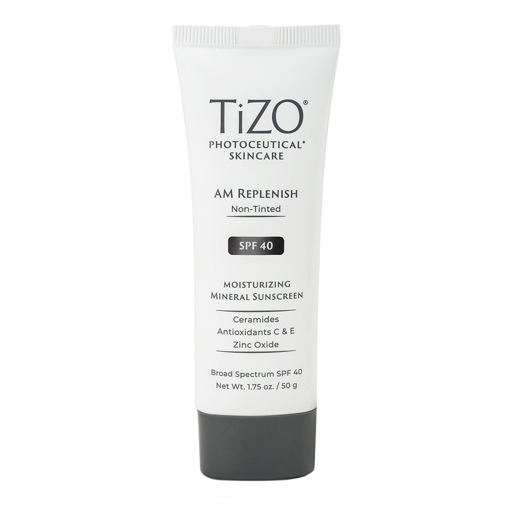 Солнцезащитный увлажняющий крем без оттенка TIZO Photoceutical Skincare AM Replenish Non Tinted Moisturizing Mineral Sunscreen SPF 40 50 г - основное фото