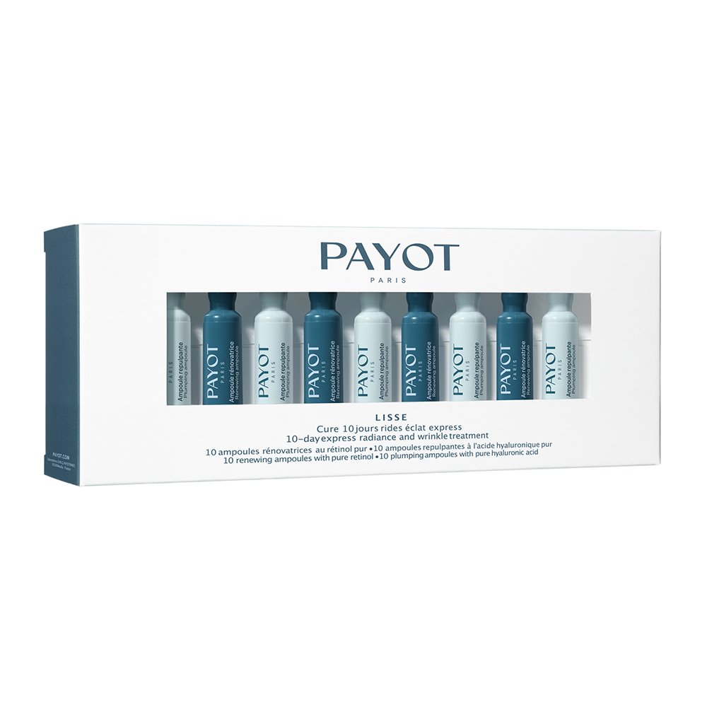 Ампули для сяйва шкіри та розгладження зморщок Payot Lisse 10-day Express Radiance And Wrinkle Treatment 20x1 мл - основне фото