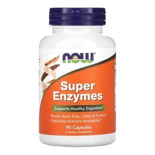 Ензими для травлення Now Foods Super Enzymes 90 шт - основне фото