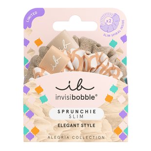 Набір з двох резинок для волосся Invisibobble SPRUNCHIE Slim Alegria Rooting For You Multicolor - основне фото