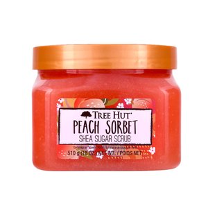 Скраб для тела с экстрактом персика Tree Hut Peach Sorbet Shea Sugar Scrub 510 г - основное фото