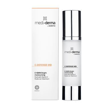 % Ревитализирующий флюид с витамином C Mediderma C-DEFENSE MD C+Skin Bright Moistrusing Fluid 50 мл - основное фото
