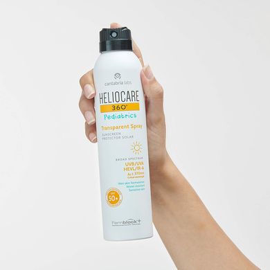 Детский невидимый солнцезащитный спрей для тела Cantabria Labs Heliocare 360º Transparent Spray SPF 50 200 мл - основное фото