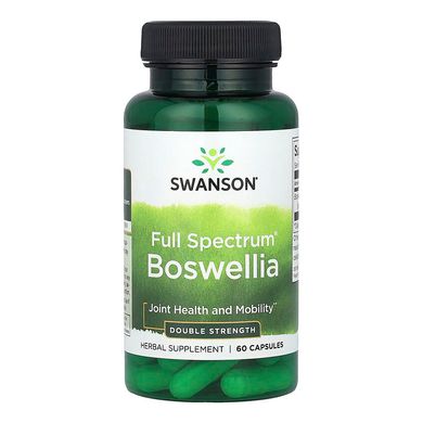 Капсулы босвеллии Swanson Full Spectrum Boswellia Double Strength 800 mg 60 шт - основное фото