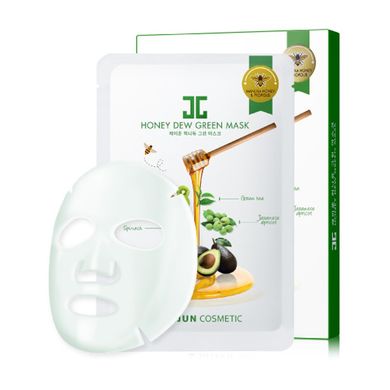 Маска з екстрактом зеленого чаю та меду JayJun Honey Dew Real Green Mask 25 мл - основне фото