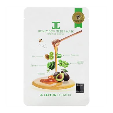 Маска з екстрактом зеленого чаю та меду JayJun Honey Dew Real Green Mask 25 мл - основне фото