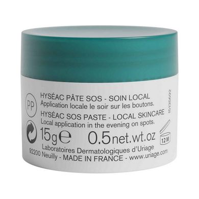 Паста для локального SOS-ухода при воспалениях Uriage Hyseac Paste SOS 15 г - основное фото