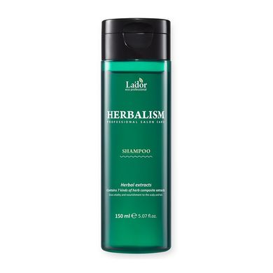 Успокаивающий шампунь с травяными экстрактами La`dor Herbalism Shampoo 150 мл - основное фото