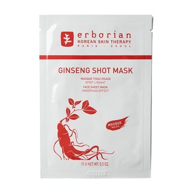 Восстанавливающая тканевая маска для лица Erborian Ginseng Shot Mask 15 г - основное фото