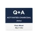 Глиняна очищувальна детокс-маска для обличчя з активованим вугіллям Q+A Activated Charcoal Face Mask 50 г - додаткове фото