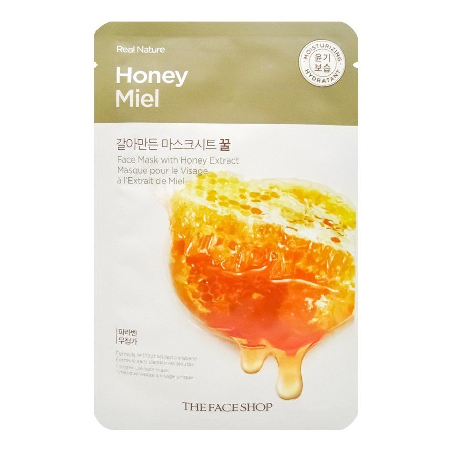 Маска с экстрактом мёда THE FACE SHOP Real Nature Mask Sheet Honey 20 г - основное фото