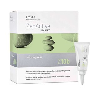 Абсорбирующая маска для жирных волос Erayba Zen Active Z10b Absorbing Mask 8x15 мл - основное фото