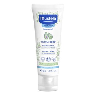 Дитячий зволожувальний крем для обличчя Mustela Hydra Bébé Facial Cream 40 мл - основне фото