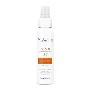 Омолаживающеё солнцезащитное сухое масло для тела Atache BE SUN Oil Ultra Protective SPF 50 200 мл - основное фото