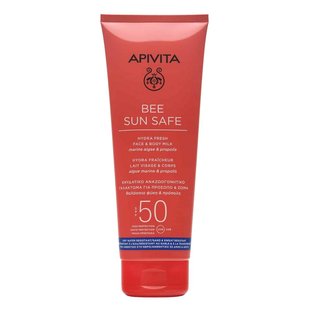 Солнцезащитное молочко для лица и тела Apivita Bee Sun Safe Hydra Fresh Face & Body Milk SPF 50 200 мл - основное фото