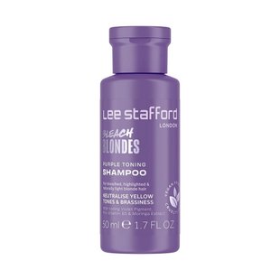 Тонирующий фиолетовый шампунь Lee Stafford Bleach Blondes Purple Toning Shampoo 50 мл - основное фото