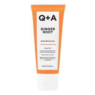 Увлажняющий крем для лица с экстрактом корня имбиря Q+A Ginger Root Daily Moisturiser 75 мл - основное фото