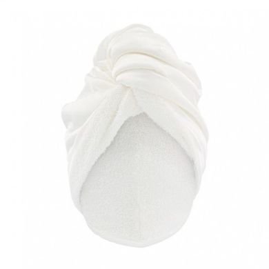 Двухсторонее полотенце-тюрбан для деликатной сушки волос Mon Mou Hair Turban White - основное фото