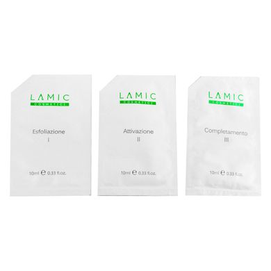 Карбокситерапія для обличчя та зони декольте Lamic Cosmetici Carbossiterapia CO2 (1 процедура) 3x10 мл - основне фото