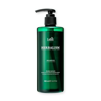 Успокаивающий шампунь с травяными экстрактами La`dor Herbalism Shampoo 400 мл - основное фото