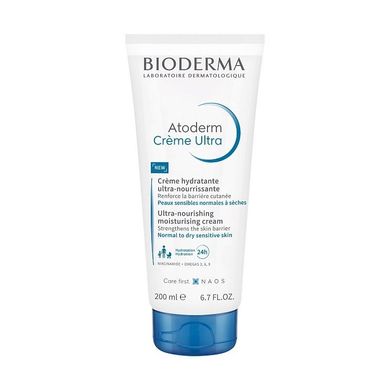 Увлажняющий крем для лица и тела BIODERMA Atoderm Ultra-Nourishing Moisturizing Cream 200 мл - основное фото