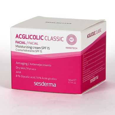 Увлажняющий крем с Sesderma Acglicolic Classic Moisturizing Cream SPF 15 50 мл - основне фото