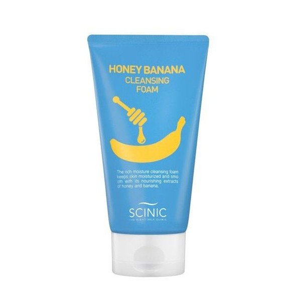 Питательная пенка для умывания с мёдом и бананом SCINIC Honey Banana Cleansing Foam 150 мл - основное фото